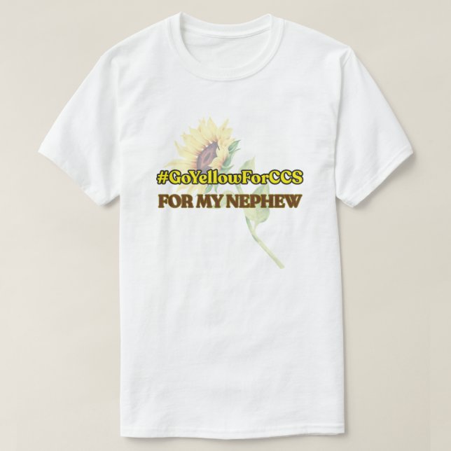 #GoYellowForCCS - Nephew Tshirt (Design Front)