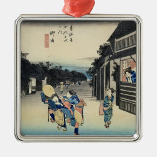 Goyu: Waitresses Soliciting Travellers Metal Tree Decoration