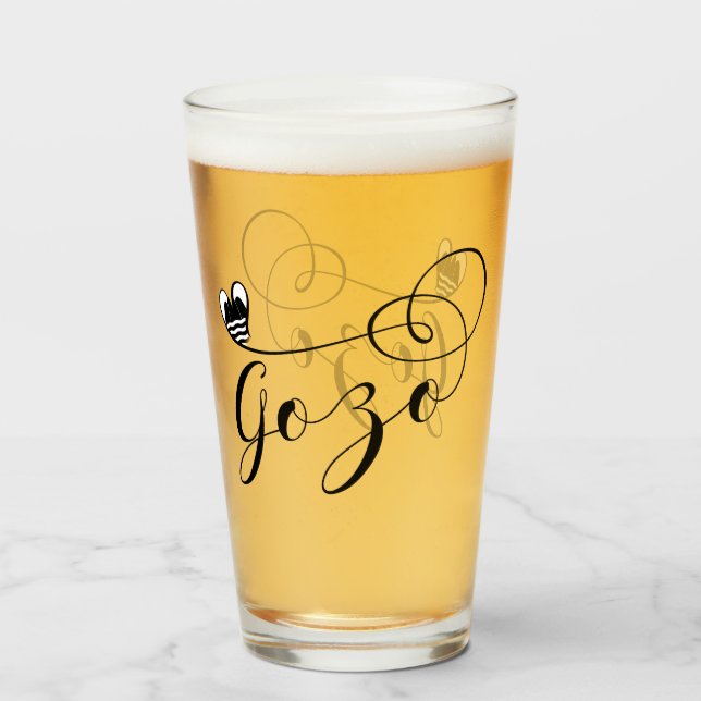 Gozo Heart Flag, Gozitan, Island of Gozo Glass (Front Filled)