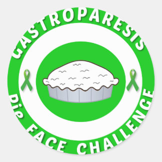 GP Pie Face Challenge Logo Stickers