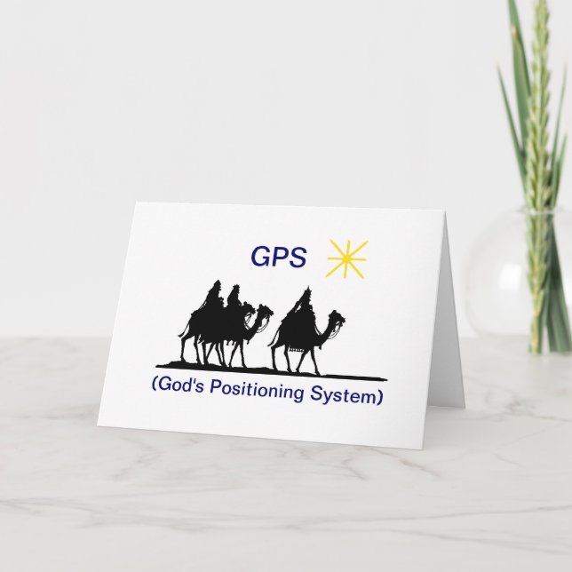 GPS  Christmas Greeting Card (Front)