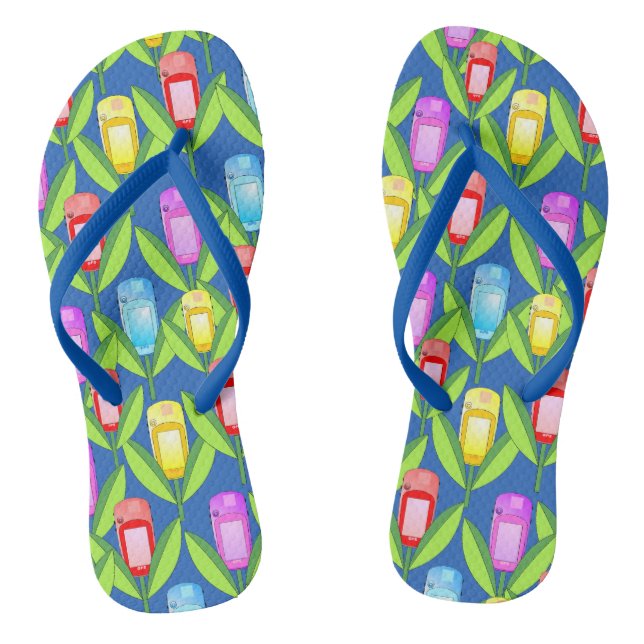 GPS Flowers Flip Flops (Footbed)