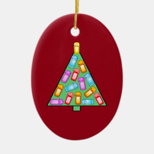 GPS Geocaching Christmas Tree Ceramic Tree Decoration