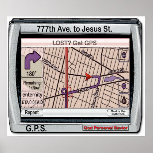 GPS God Personal Saviour Poster