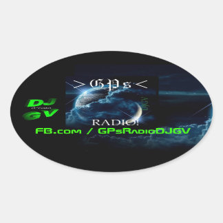 GPs Radio! Car Decal Oval Sticker