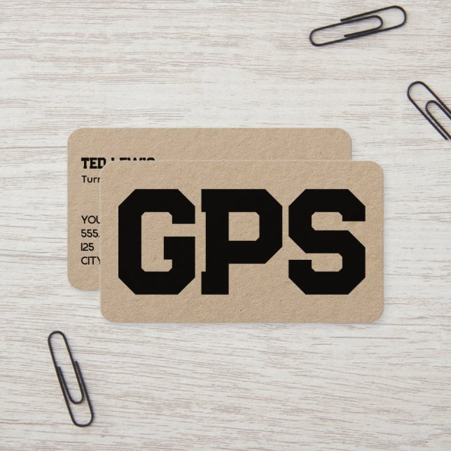 GPS Services Business Card (Front/Back In Situ)