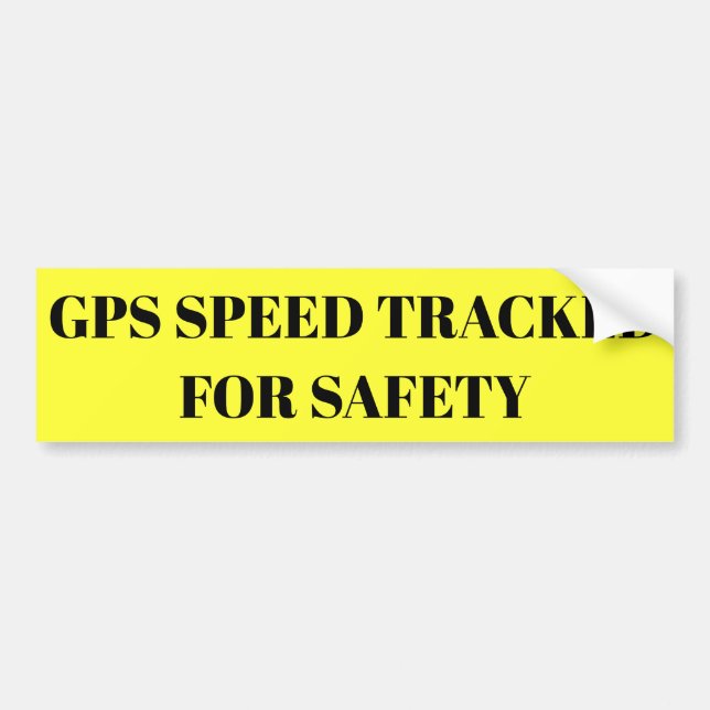 GPS Speed Tracked For Safety sticker (Front)