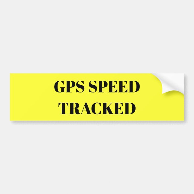 GPS Speed Tracked sticker (Front)