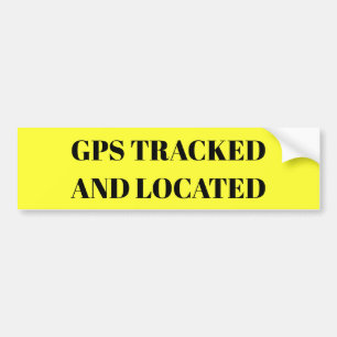 GPS Tracked and Located sticker