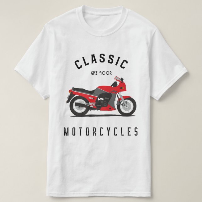 GPZ 900R Ninja ZX900A Motorcycle Biker T-Shirt (Design Front)