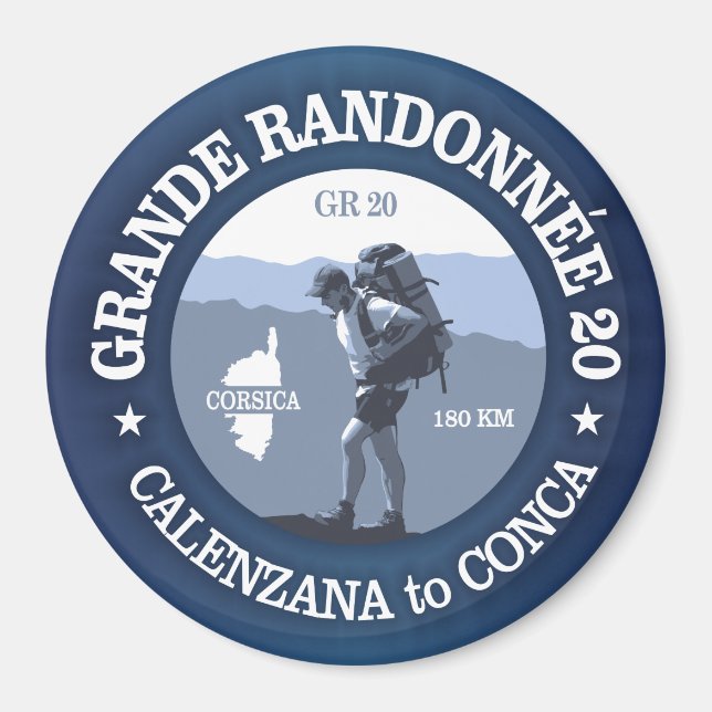 GR20 Corsica (BG) Magnet (Front)