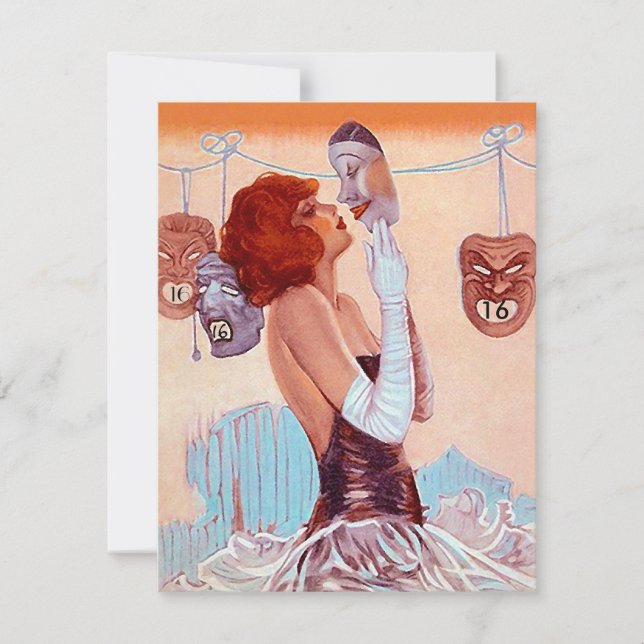 GR8 SWEET SIXTEEN 16 THEATRE NITE PARTY INVITATION (Front)