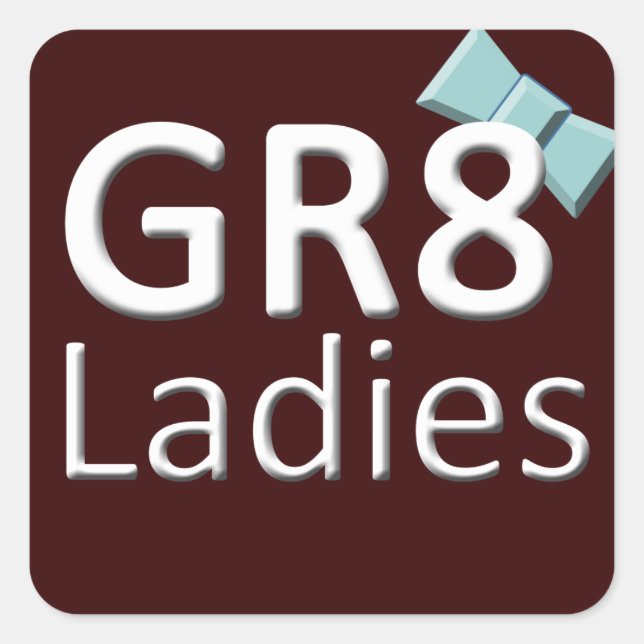 Gr8Ladies International Stickers November Logo (Front)