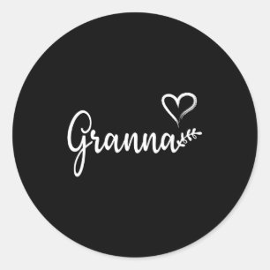 Gr Grandma Birthday Christmas Women  Classic Round Sticker