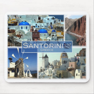 GR Greece - Santorini - Mouse Mat