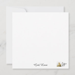 Grá/ Love Flat Card