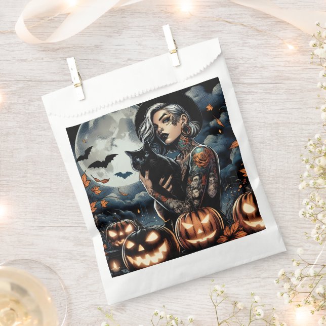Grab a Broom | Witch Themed Halloween Party Favour Bags (Clipped)