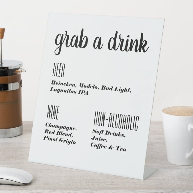 Grab a Drink Bar Sign (In SItu)