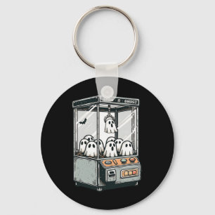 Grab A Ghost Claw Machine Arcade Funny Halloween K Key Ring