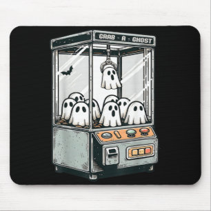 Grab A Ghost Claw Machine Arcade Funny Halloween Mouse Mat