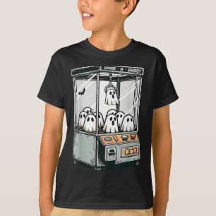 Grab A Ghost Claw Machine Arcade Funny Halloween T-Shirt