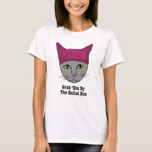 Grab 'Em By The Ballot Box Kitty T-Shirt