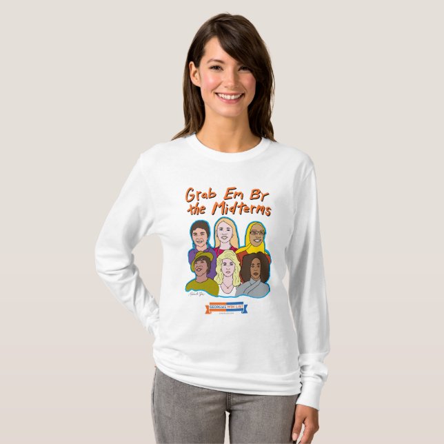 Grab Em By the Midterms long sleeve t-shirt (Front Full)