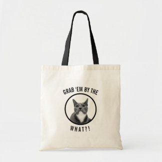 Grab 'Em by the Pussy Funny Trump Cat Tote Bag