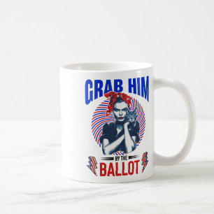 Grab Him By The Ballot Kamala 2024 Funny Harris El Coffee Mug