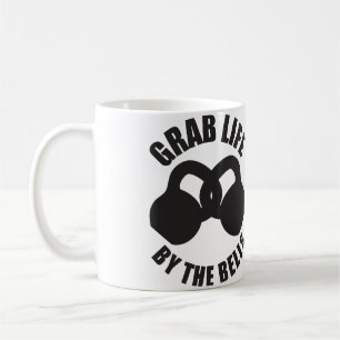 Grab Life by The Bells - Kettlebell Coffee Mug