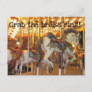 Grab the Brass Ring Postcard