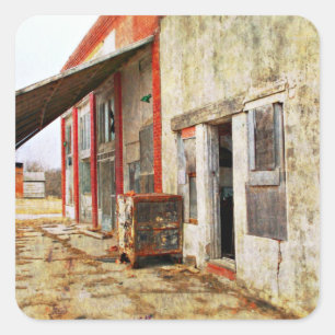 Grab the Safe and Run Square Sticker