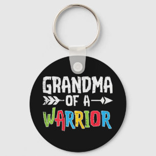 Grab this cute Grandma Of A Warrior T-Shirt for me Key Ring
