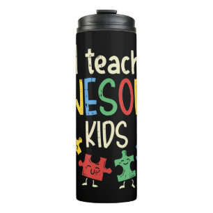 Grab this cute I Teach Awesome Kids Shirt for men, Thermal Tumbler