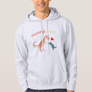 Grab this cute Mommysaurus Puzzle Dinosaur T-Shirt Hoodie