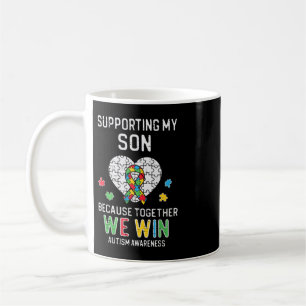 Grab this cute Supporting My Son We Win T-Shirt fo Coffee Mug