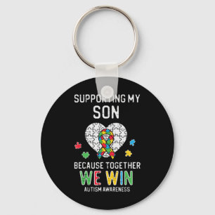 Grab this cute Supporting My Son We Win T-Shirt fo Key Ring