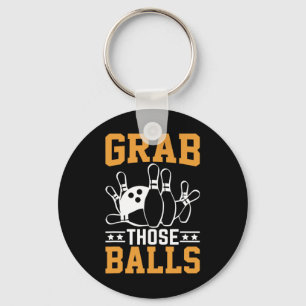 Grab Those I Bowling  Key Ring
