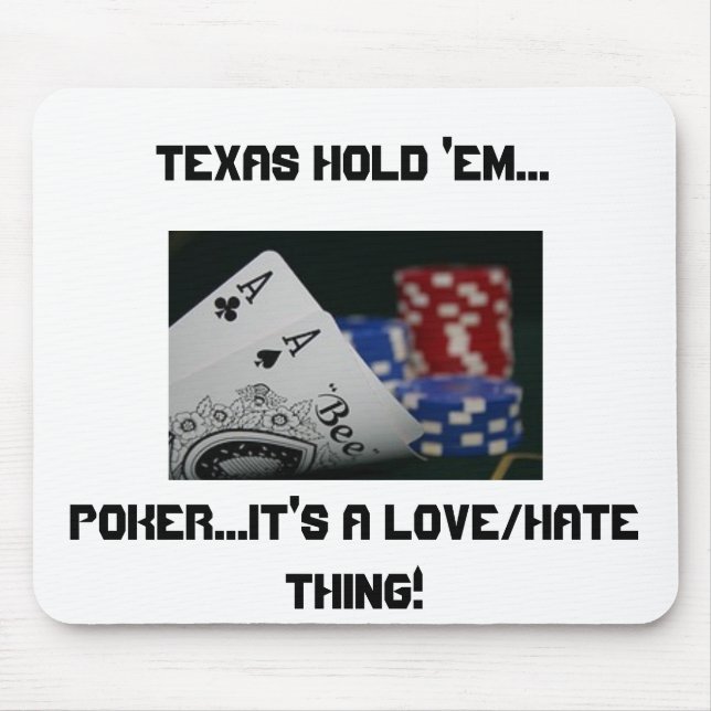 Grab Your Chips 'Cause The Game Is On! Mouse Mat (Front)