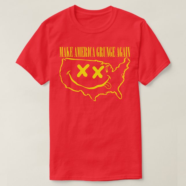 Grab Your Grunge Gear Grunge Again Get the Epic US T-Shirt (Design Front)