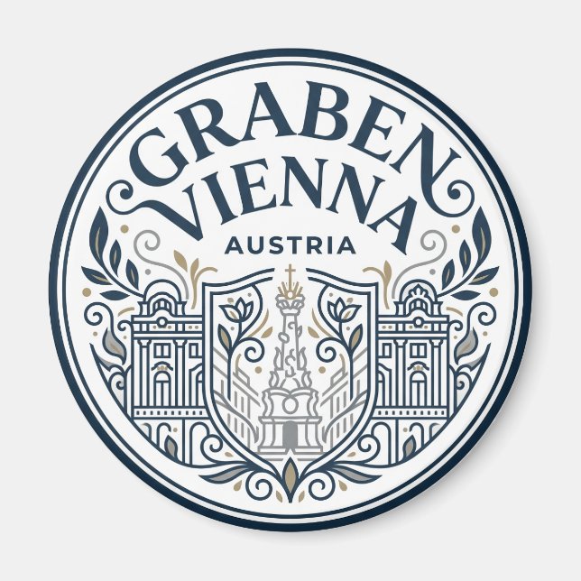 Graben, Vienna Austria Magnet (Front)