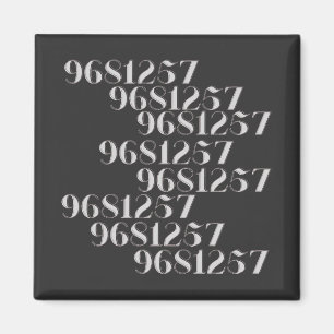 Grabovoi 9681257 Numbers    Magnet