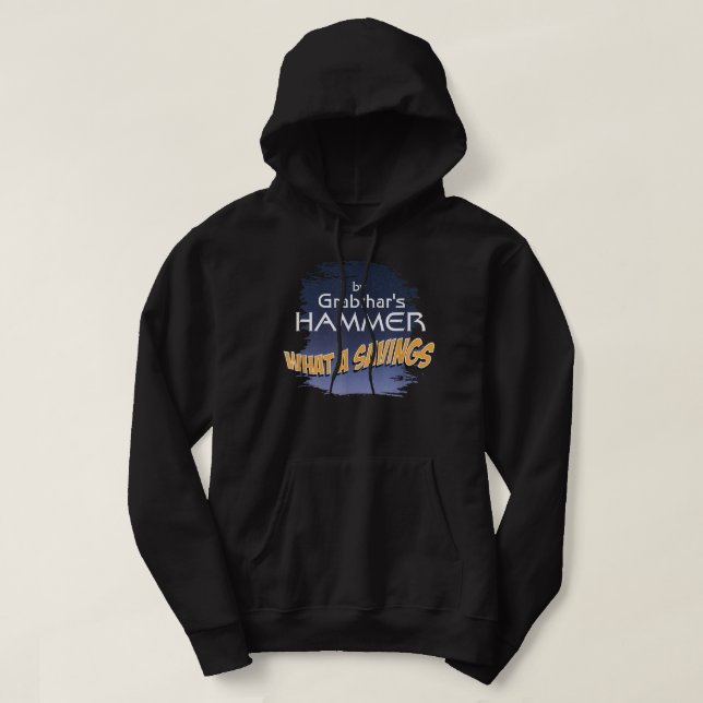 Grabthar's Hammer SciFi Novelty Outer Space Design Hoodie (Design Front)