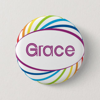 Grace 6 Cm Round Badge