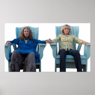 Grace and Frankie Sitting Poster