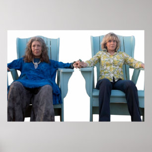Grace and Frankie Sitting Poster