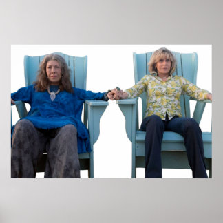 Grace and Frankie Sitting Poster