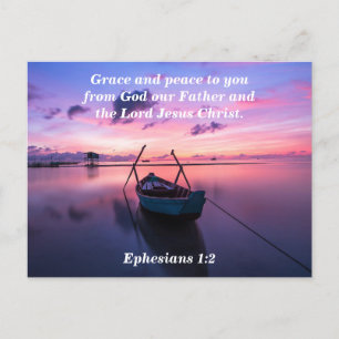 Grace and Peace to You Postcard Ephesians 1:2