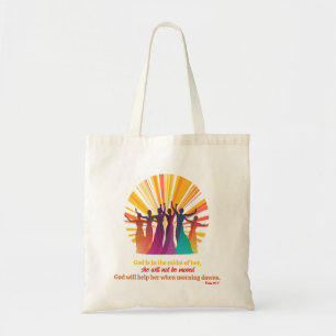 Grace and Resilience Christian Themed Woman's Tote Bag