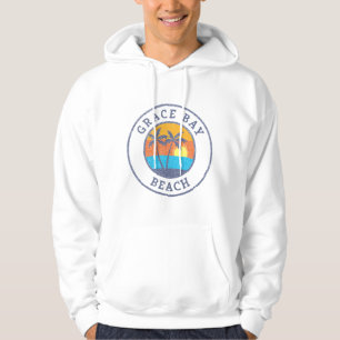Grace Bay Beach, Turks And Caicos Faded Classic Hoodie
